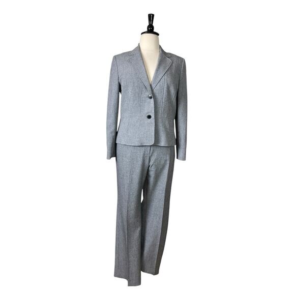 Kasper Women’s Pant Suit 2 Button Kate Classic Fit Notch Lapel Gray Plus Size 16 - Picture 15 of 15